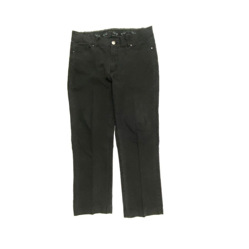 Riders by Lee Straighter Women's size 16P Black Denim Jeans